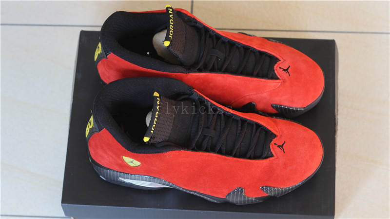 Authentic Air Jordan 14 Retro Ferrari Red